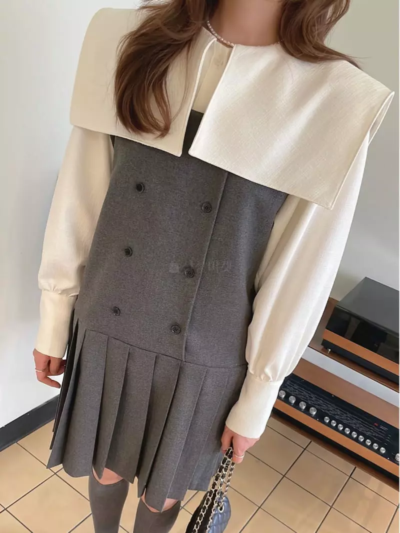 Heyjude - Korean Women Fashion - #romanticstyle - Edge Blouse - 2
