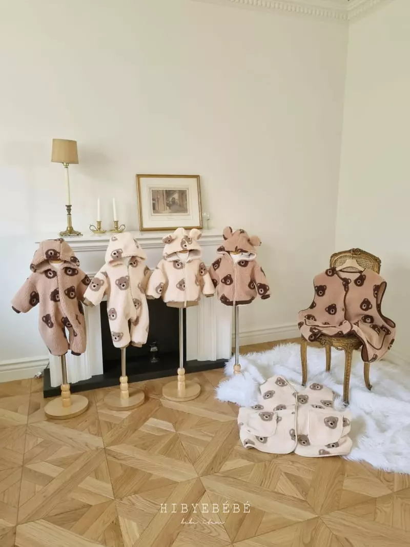 Hi Byebebe - Korean Baby Fashion - #babyboutique - Cozy Bear Hoody Jumper - 12