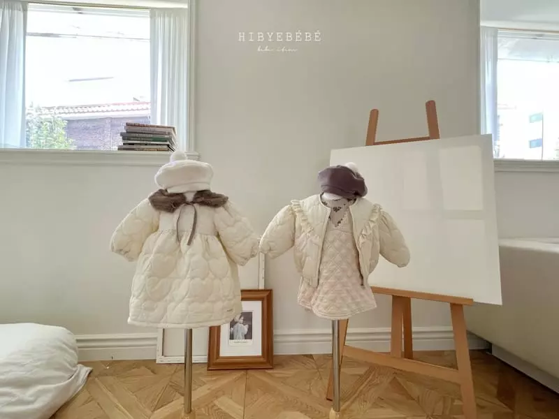Hi Byebebe - Korean Baby Fashion - #babyclothing - Heart Quilting One-piece - 3