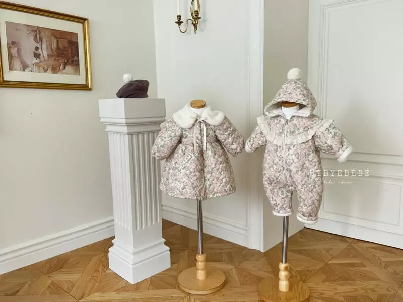 Hi Byebebe - Korean Baby Fashion - #babyfashion - Charlotte Quilting One-piece - 5