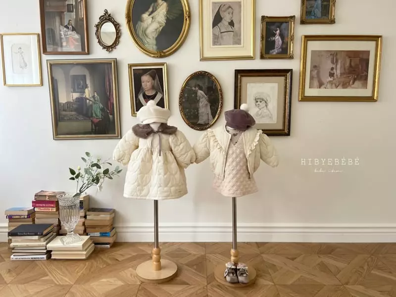 Hi Byebebe - Korean Baby Fashion - #babyclothing - Heart Quilting One-piece - 4