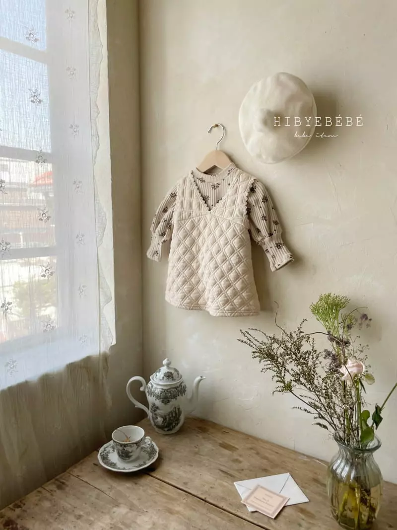 Hi Byebebe - Korean Baby Fashion - #babyfever - Melody Quilting One-piece - 11