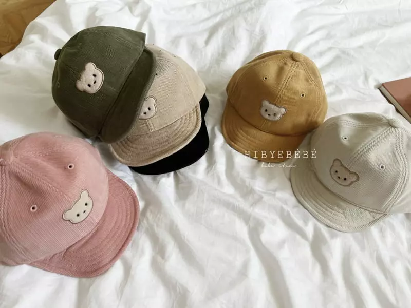 Hi Byebebe - Korean Baby Fashion - #babyfever - Rib Bear Cap - 2