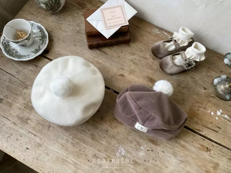 Hi Byebebe - Korean Baby Fashion - #babyfever - Fleece Bell Beret Hat - 2