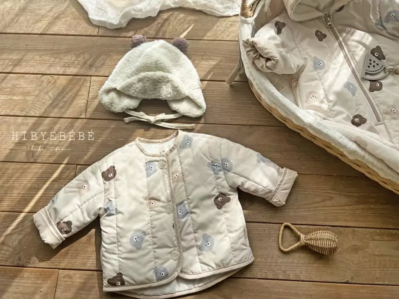 Hi Byebebe - Korean Baby Fashion - #babyfever - Mini Bear Quilting Bodysuit - 4