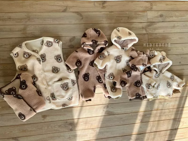 Hi Byebebe - Korean Baby Fashion - #babygirlfashion - Cozy Bear Overalls