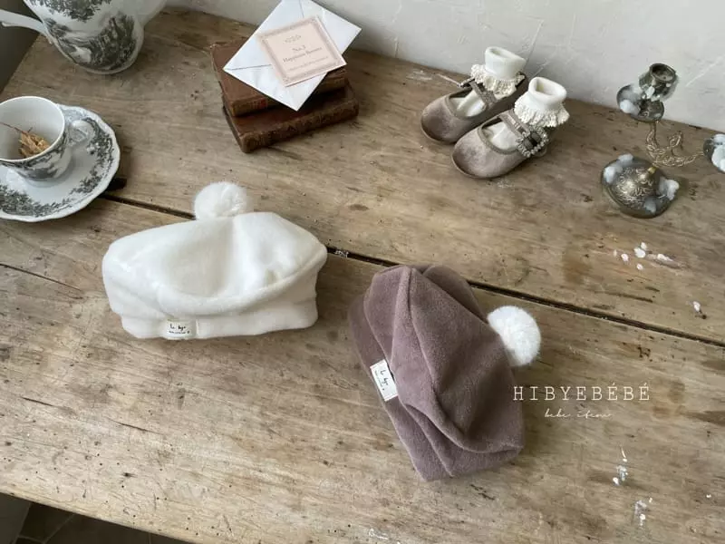 Hi Byebebe - Korean Baby Fashion - #babygirlfashion - Fleece Bell Beret Hat - 3