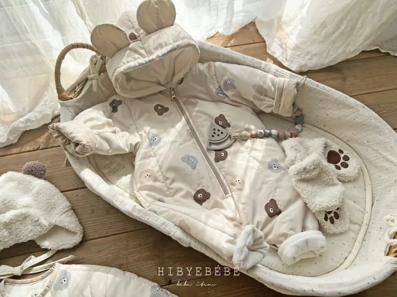 Hi Byebebe - Korean Baby Fashion - #babylifestyle - Mini Bear Quilting Bodysuit - 5