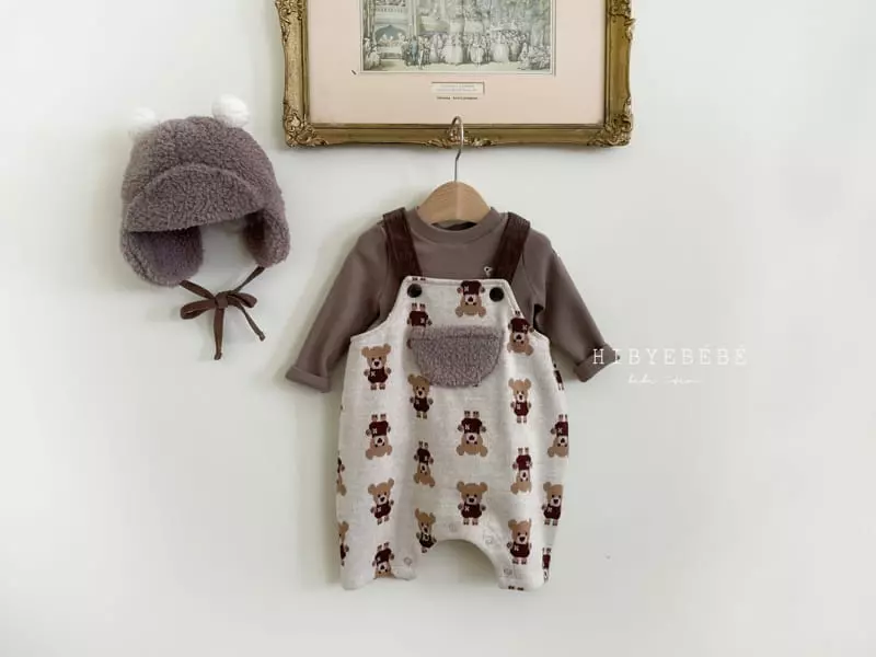 Hi Byebebe - Korean Baby Fashion - #babylifestyle - Conny Knit Dungarees Pants - 2