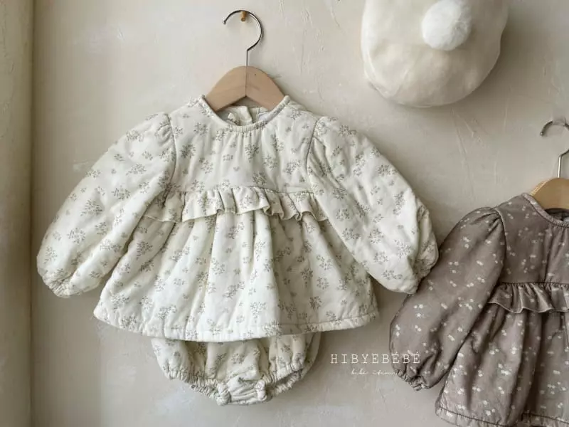 Hi Byebebe - Korean Baby Fashion - #babyootd - Blanc Shirring Top Bottom Set - 7