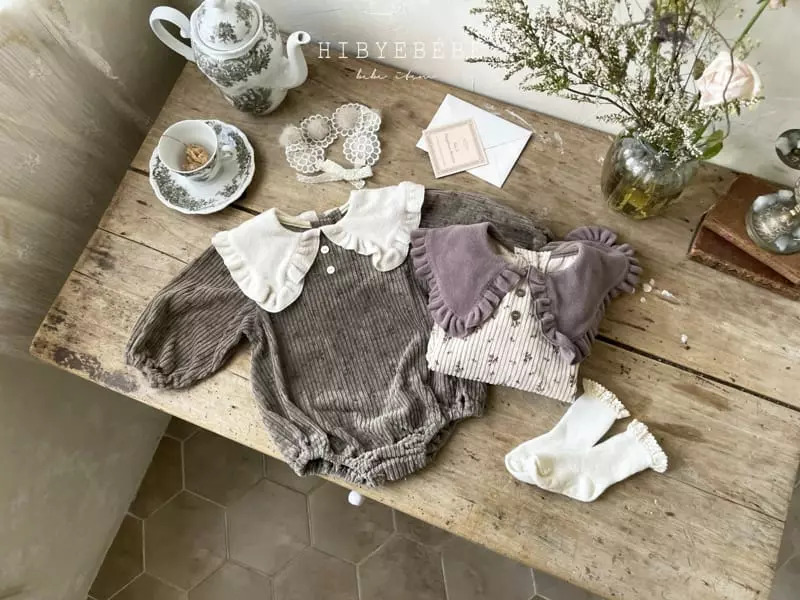 Hi Byebebe - Korean Baby Fashion - #babyootd - Mocha Rib Bodysuit