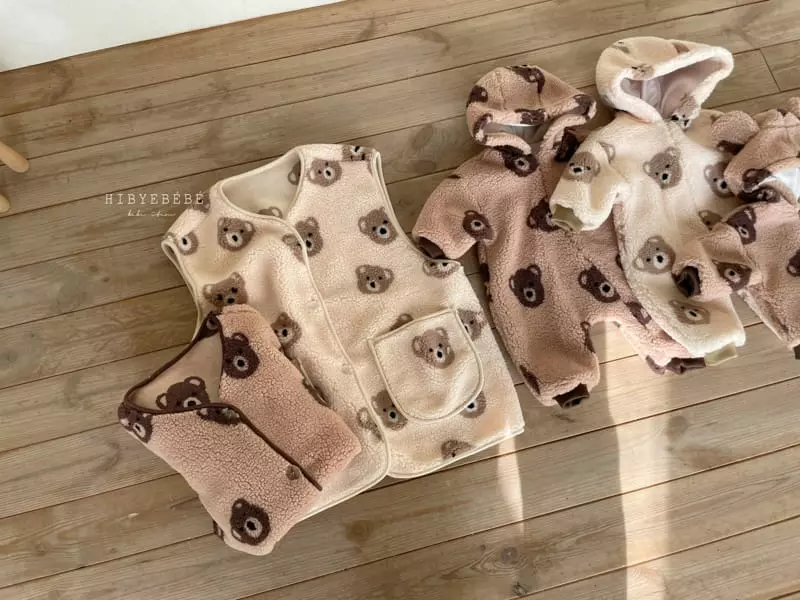 Hi Byebebe - Korean Baby Fashion - #babyootd - Cozy Bear Hoody Jumper - 5