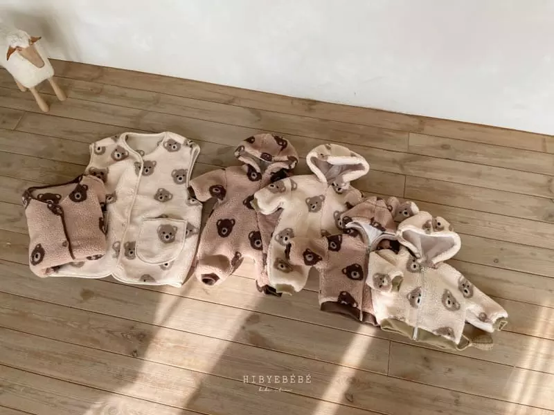 Hi Byebebe - Korean Baby Fashion - #babyoninstagram - Cozy Bear Overalls - 4