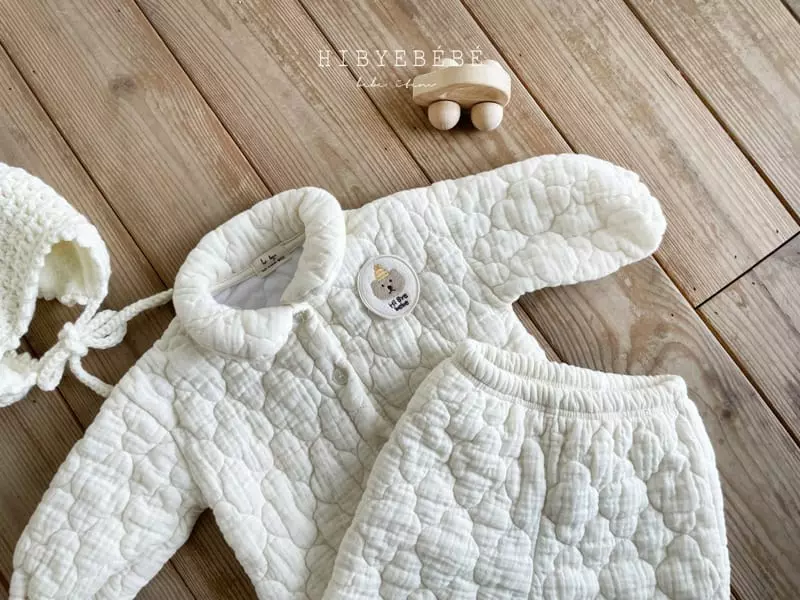 Hi Byebebe - Korean Baby Fashion - #babyootd - Pord Quilting Top Bottom SEt  - 5