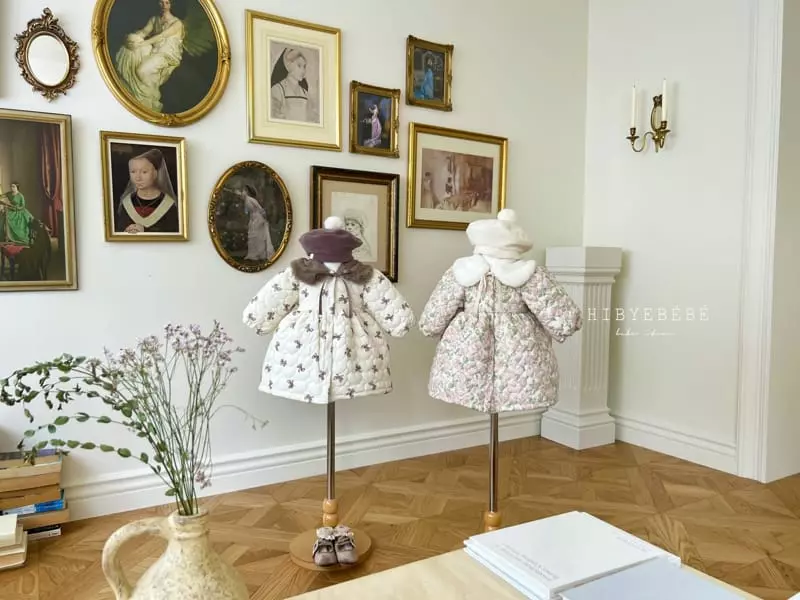Hi Byebebe - Korean Baby Fashion - #babyoutfit - Charlotte Quilting One-piece - 12