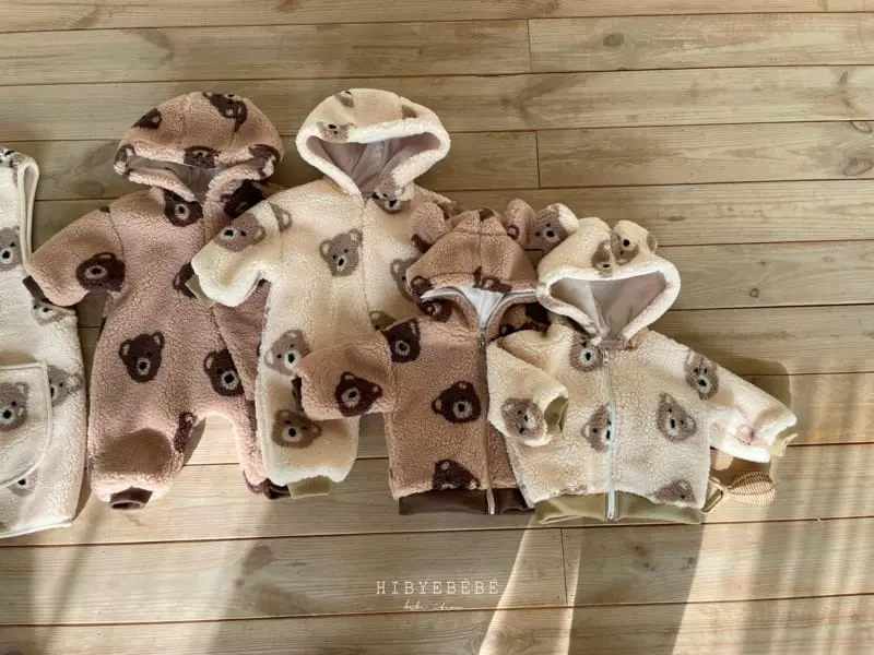 Hi Byebebe - Korean Baby Fashion - #babyoutfit - Cozy Bear Hoody Jumper - 6