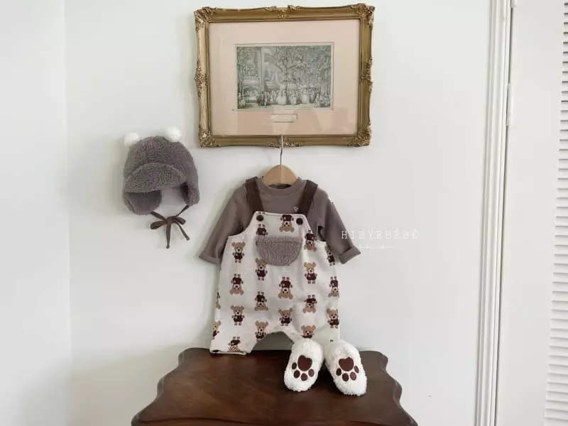 Hi Byebebe - Korean Baby Fashion - #babyoutfit - Conny Knit Dungarees Pants - 5