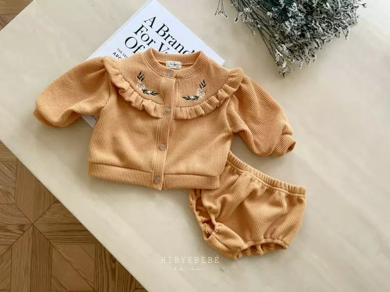 Hi Byebebe - Korean Baby Fashion - #babyoutfit - Ellody Cardigan Bodysuit Set - 4