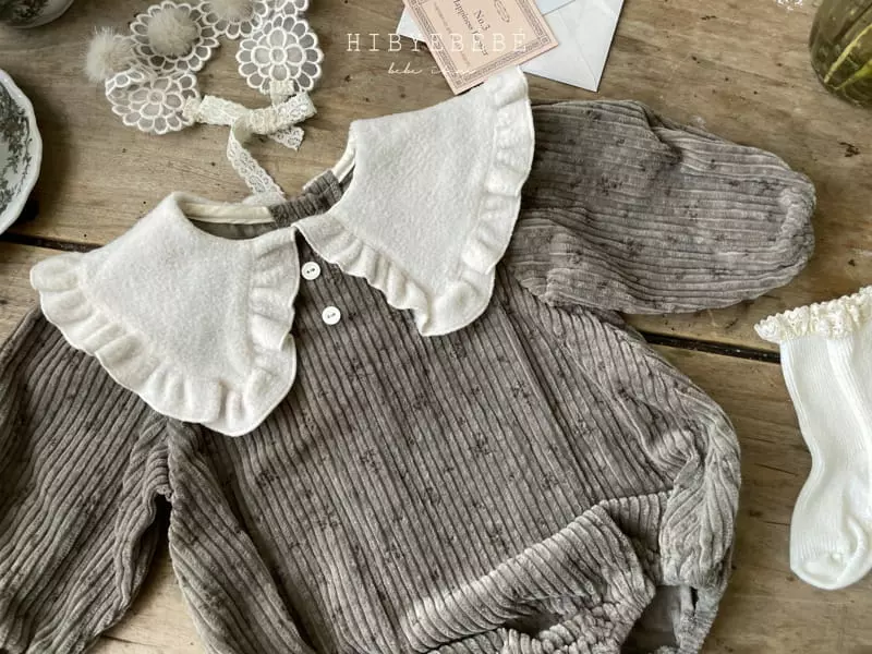 Hi Byebebe - Korean Baby Fashion - #babyoutfit - Mocha Rib Bodysuit - 4
