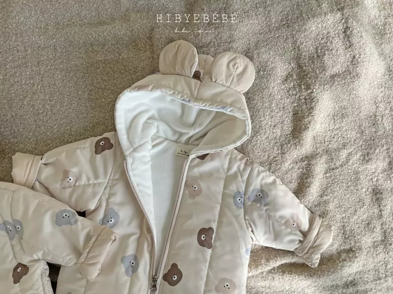 Hi Byebebe - Korean Baby Fashion - #babywear - Mini Bear Quilting Bodysuit - 10