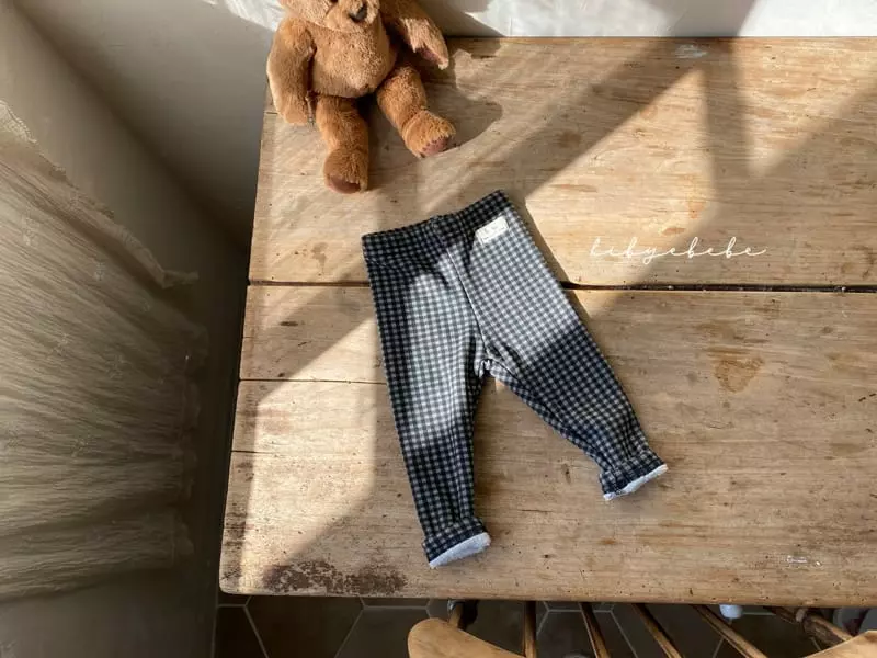 Hi Byebebe - Korean Baby Fashion - #babywear - Check Mink Leggings - 5