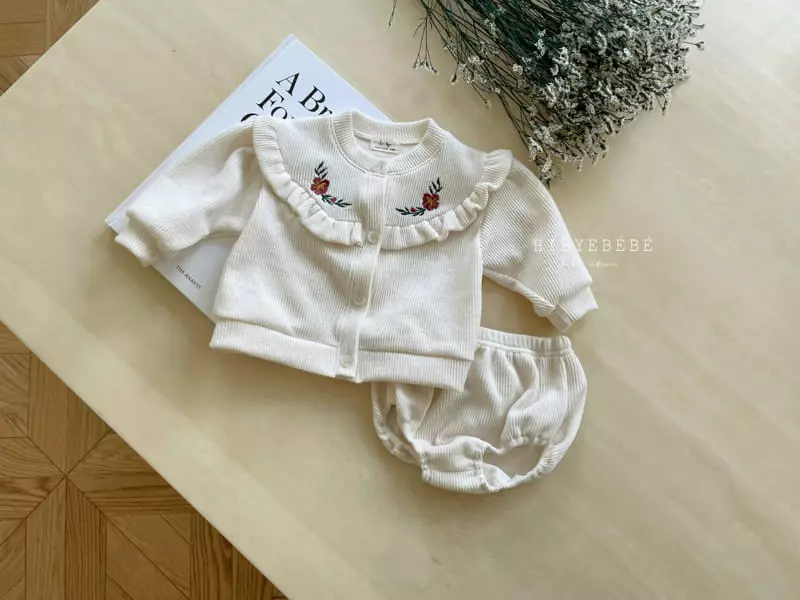 Hi Byebebe - Korean Baby Fashion - #onlinebabyboutique - Ellody Cardigan Bodysuit Set - 5