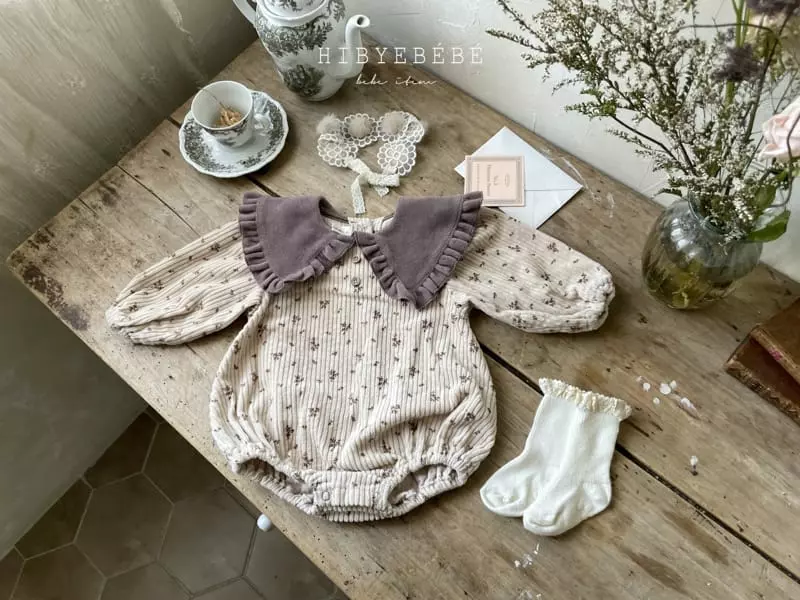 Hi Byebebe - Korean Baby Fashion - #onlinebabyboutique - Mocha Rib Bodysuit - 5