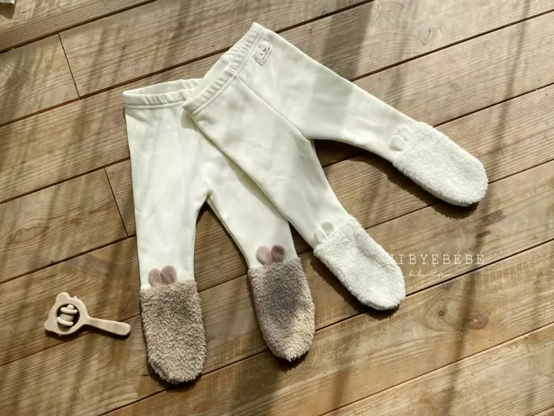 Hi Byebebe - Korean Baby Fashion - #onlinebabyboutique - Bear Foot Leggings - 2