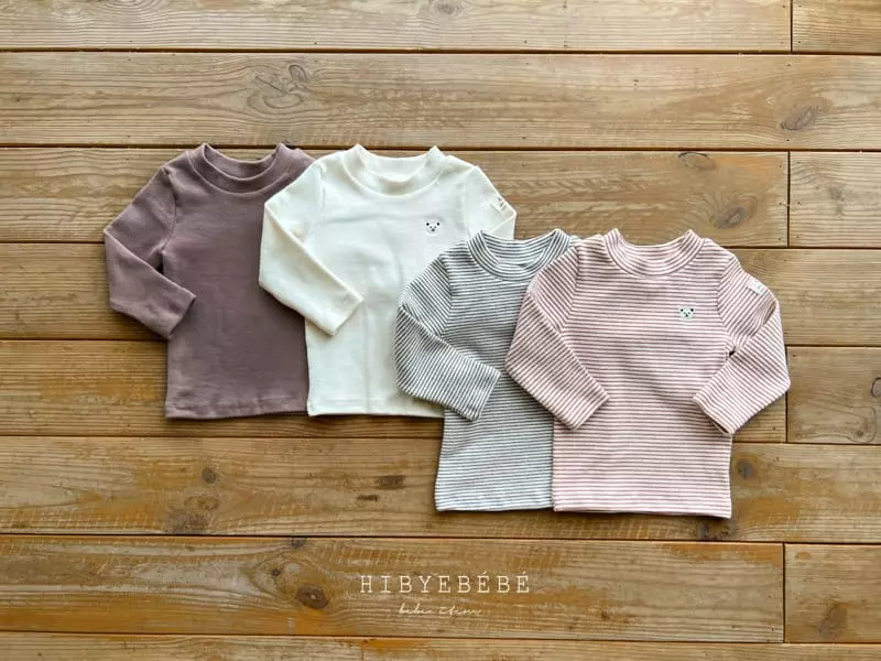 Hi Byebebe - Korean Baby Fashion - #onlinebabyboutique - Pudding Half Neck Tee - 11