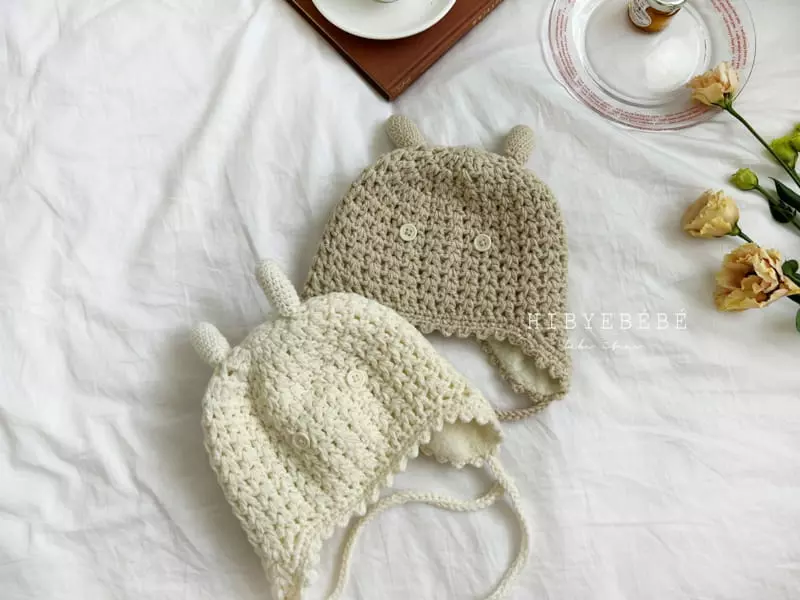 Hi Byebebe - Korean Baby Fashion - #onlinebabyshop - Button Quilting Bonnet