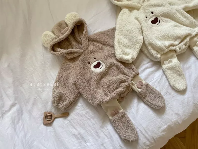 Hi Byebebe - Korean Baby Fashion - #onlinebabyshop - Smile Bear Dumble Bodysuit - 2
