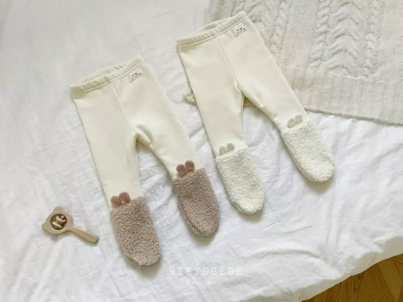 Hi Byebebe - Korean Baby Fashion - #onlinebabyshop - Bear Foot Leggings - 4