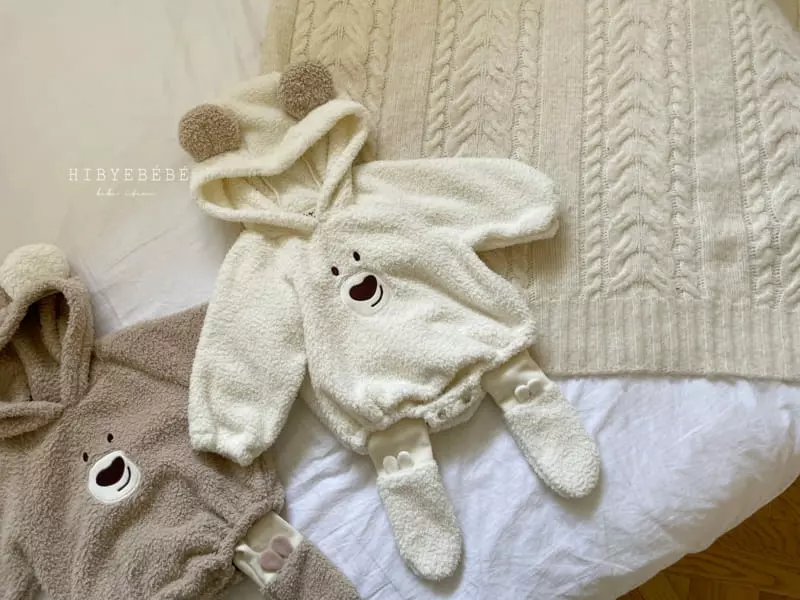 Hi Byebebe - Korean Baby Fashion - #smilingbaby - Smile Bear Dumble Bodysuit - 3