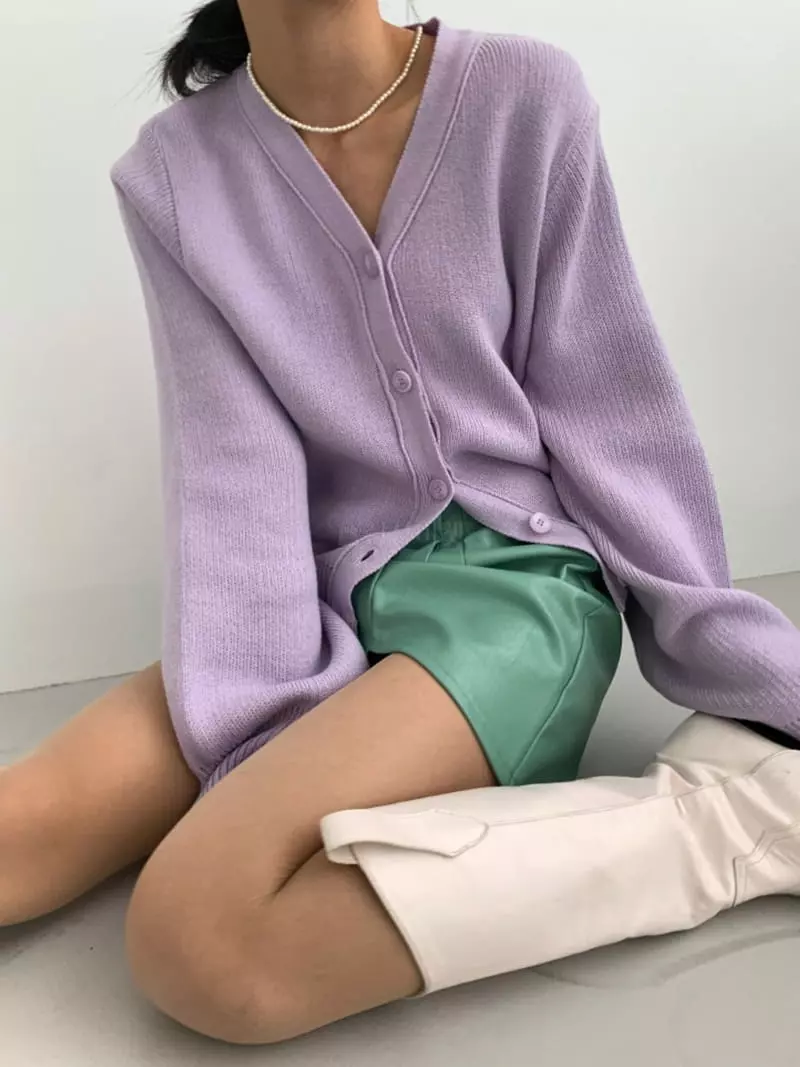 Highcolor - Korean Women Fashion - #momslook - Y Cardigan - 6