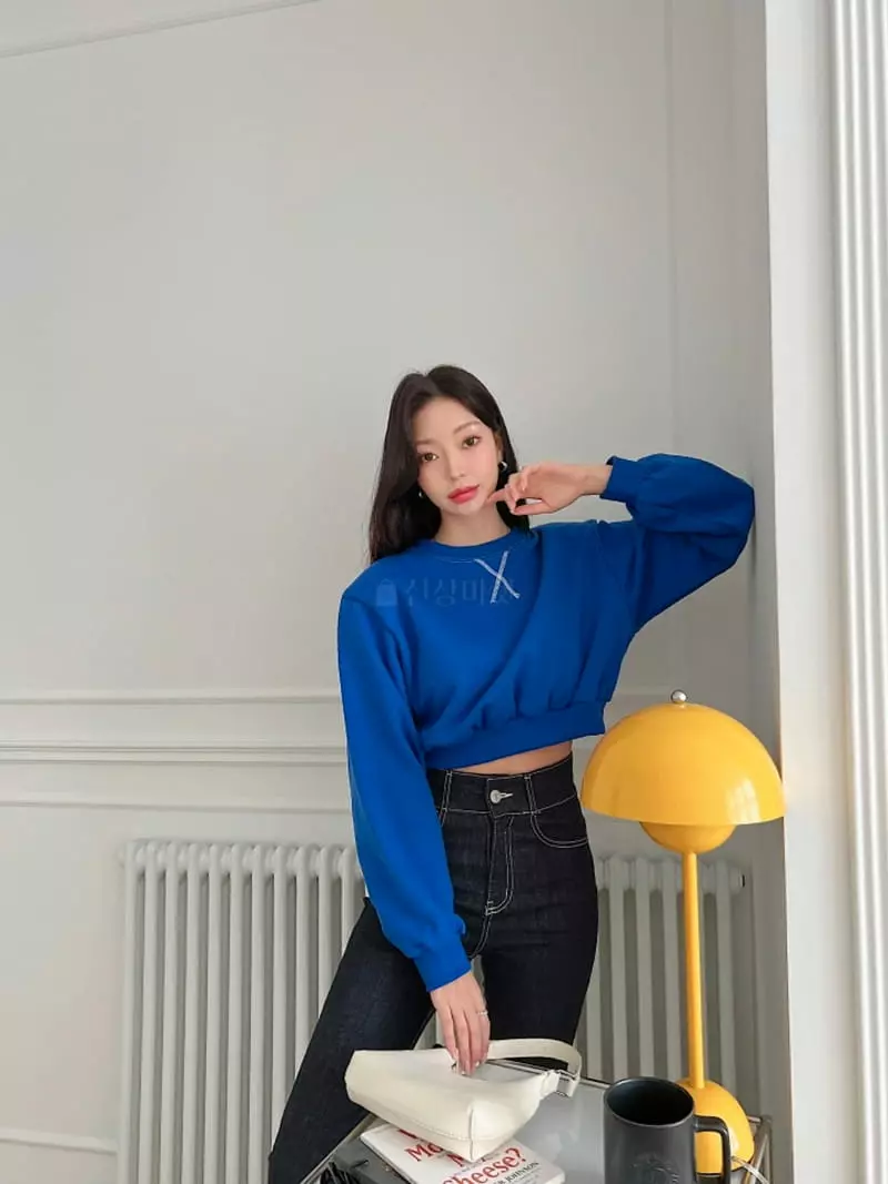Highcolor - Korean Women Fashion - #momslook - Stitch Sweatshirt - 3
