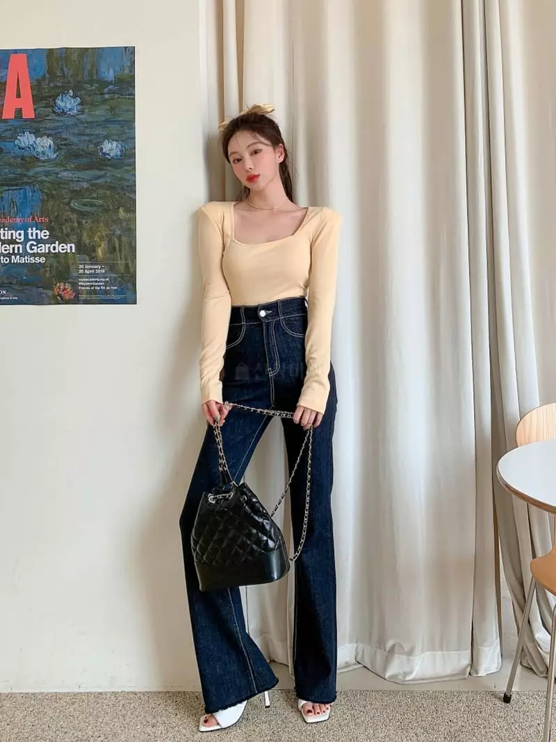 Highcolor - Korean Women Fashion - #momslook - Bootscut Pants - 2