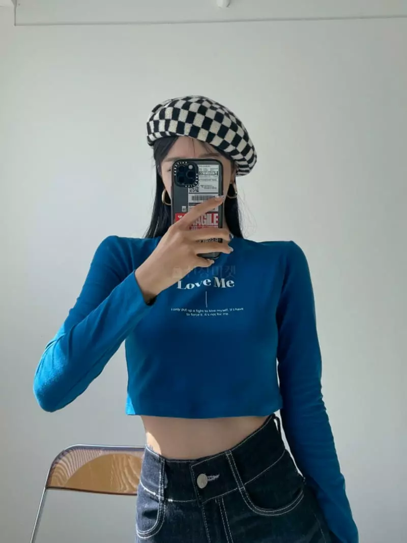Highcolor - Korean Women Fashion - #momslook - Love Me Crop Tee