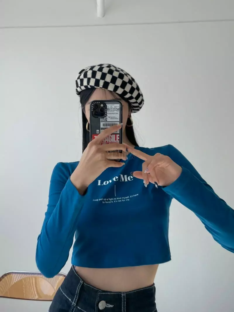 Highcolor - Korean Women Fashion - #momslook - Love Me Crop Tee - 3
