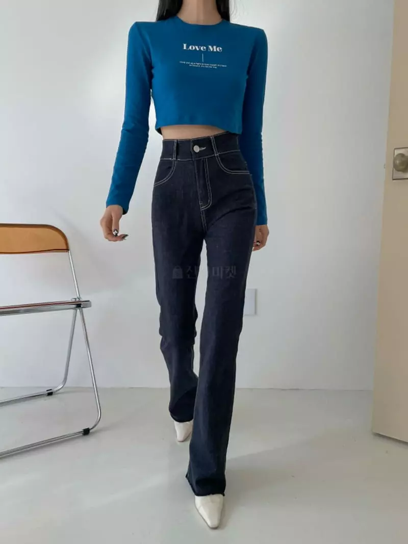 Highcolor - Korean Women Fashion - #momslook - Love Me Crop Tee - 5