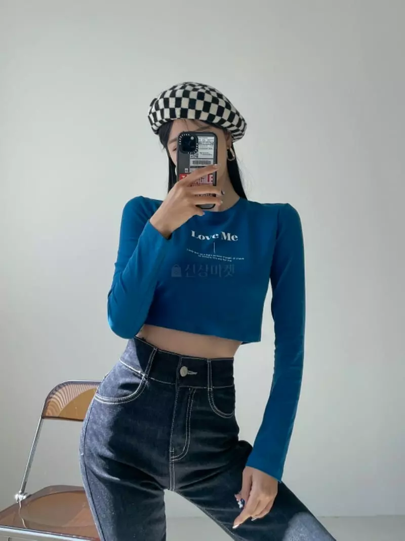 Highcolor - Korean Women Fashion - #momslook - Love Me Crop Tee - 7