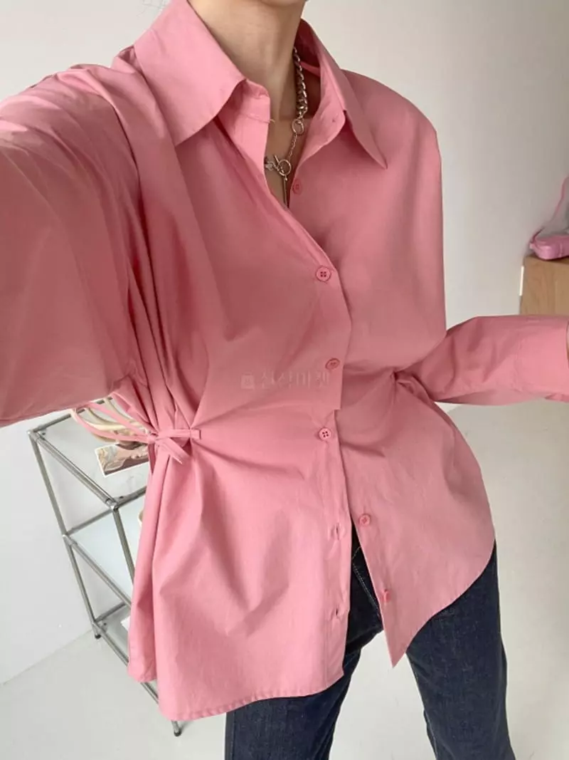 Highcolor - Korean Women Fashion - #momslook - Waist Shirt - 6