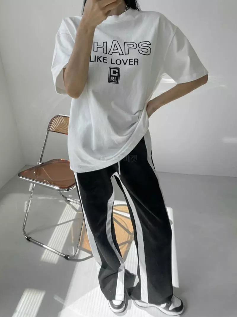 Highcolor - Korean Women Fashion - #momslook - Two Tone Pants - 4