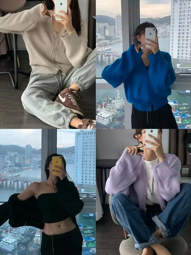 Highcolor - Korean Women Fashion - #momslook - Y Cardigan - 10