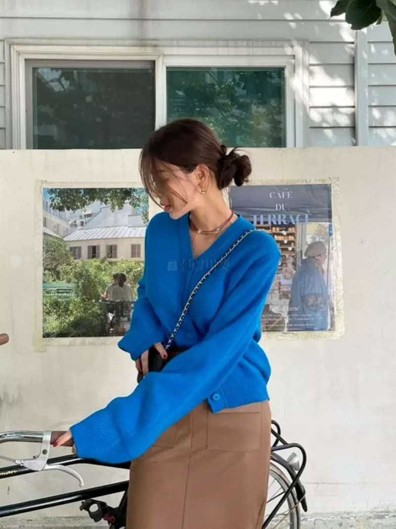 Highcolor - Korean Women Fashion - #momslook - Y Cardigan - 8