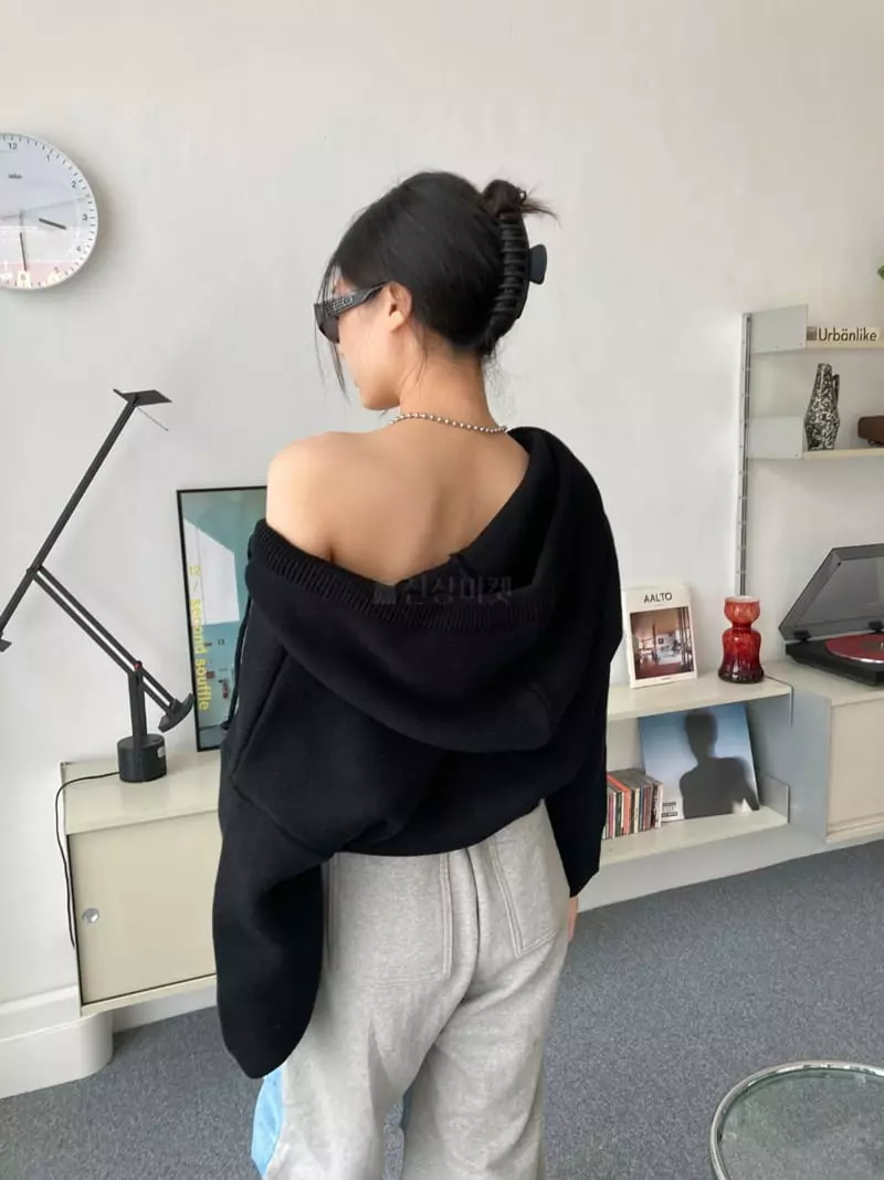 Highcolor - Korean Women Fashion - #momslook - Knit Zip-up - 12
