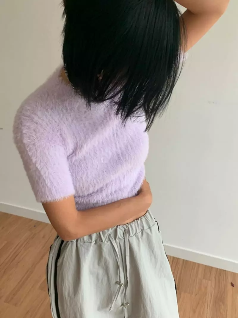 Highcolor - Korean Women Fashion - #momslook - Cotton Candy Knit Tee - 3