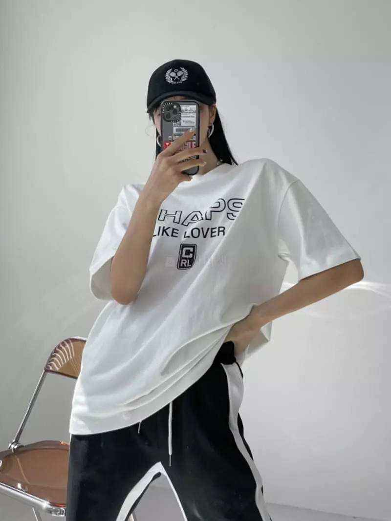 Highcolor - Korean Women Fashion - #pursuepretty - Lover Tee - 8