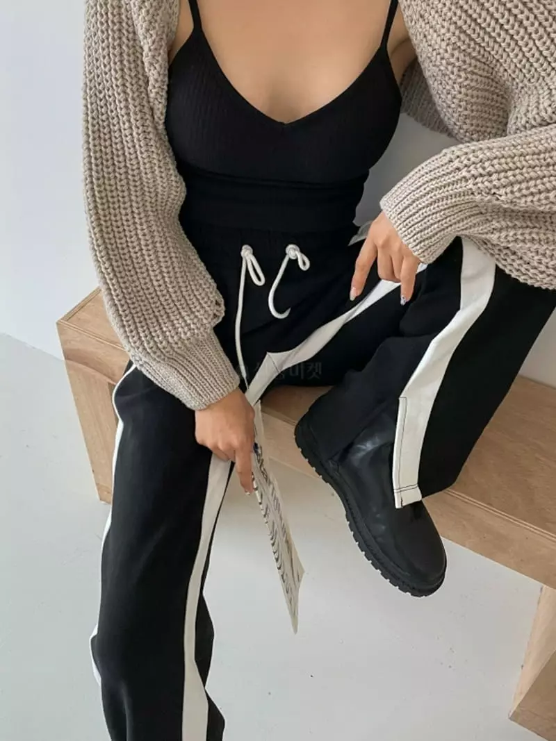 Highcolor - Korean Women Fashion - #restrostyle - Two Tone Pants - 10