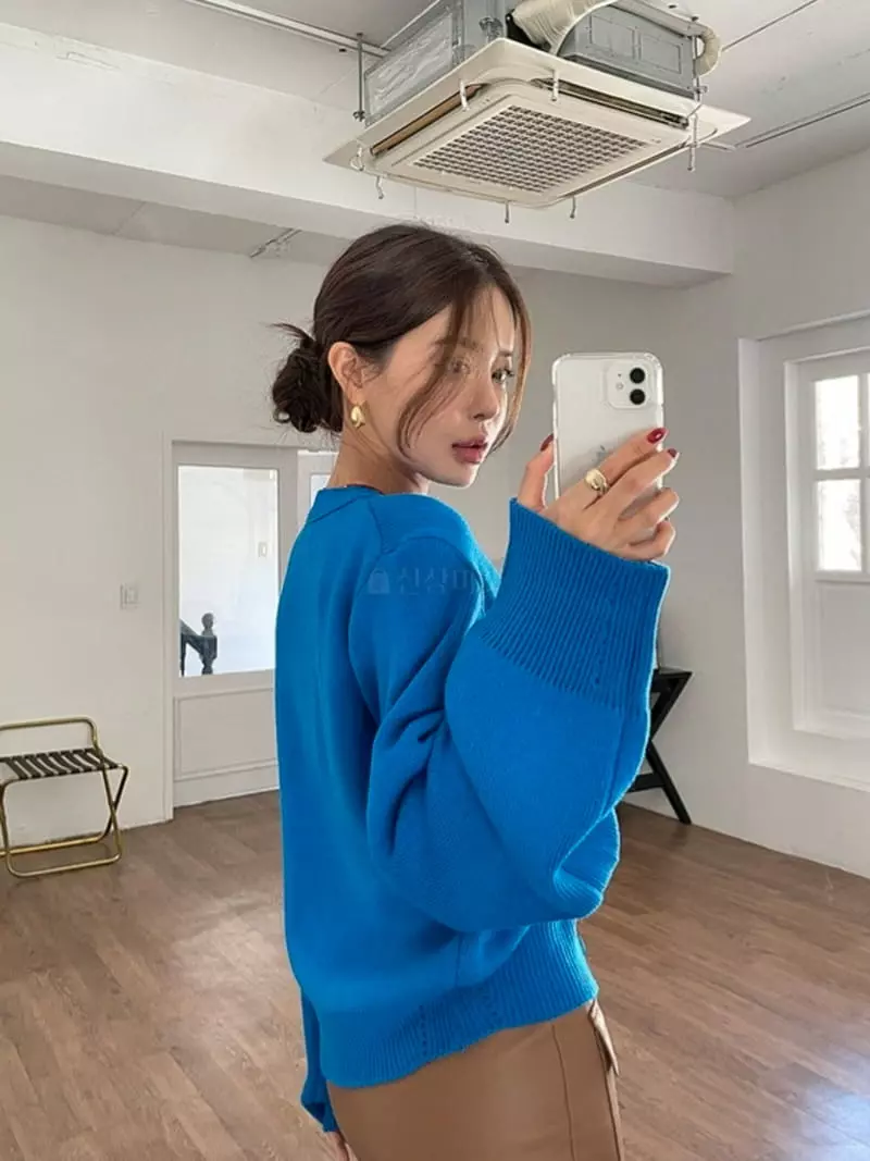 Highcolor - Korean Women Fashion - #restrostyle - Y Cardigan - 4