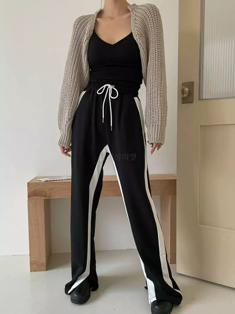 Highcolor - Korean Women Fashion - #shopsmall - Two Tone Pants - 12
